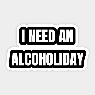 Alcohol Holiday Sticker